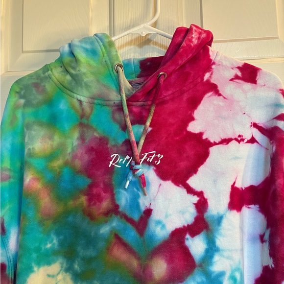 Vibrant Multicolor Tie-Dye Hoodie - Picture 5 of 12